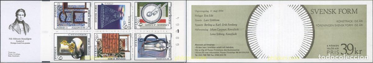 Sellos: 113445 MNH SUECIA 1994 OBJETOS DE DISE&Ntilde;O SUECO