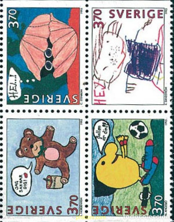 Sellos: 113643 MNH SUECIA 1995 DIBUJOS INFANTILES