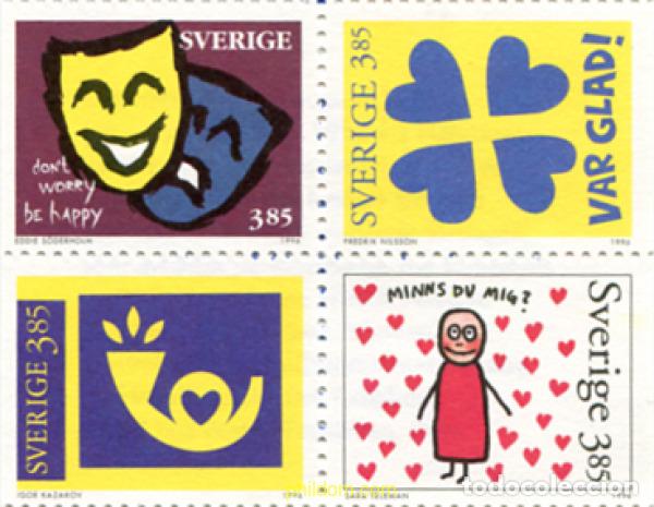 Sellos: 113765 MNH SUECIA 1996 SELLOS CON MENSAJE