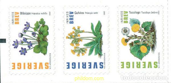 Sellos: 364177 MNH SUECIA 2003 FLORES
