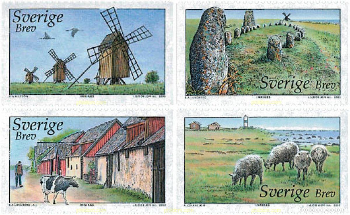 Sellos: 119359 MNH SUECIA 2003 PATRIMONIO MUNDIAL