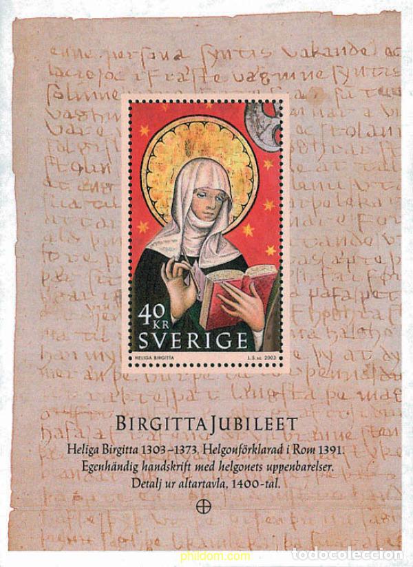 Sellos: 124996 MNH SUECIA 2003 700 ANIVERSARIO DEL NACIMIENTO DE SANTA BRIGIDA