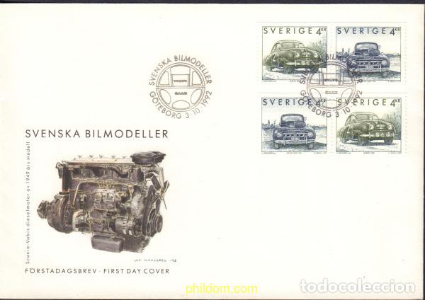 Sellos: 415638 MNH SUECIA 1992 AUTOMOVILES SUECOS