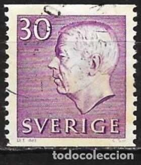 Sellos: Suecia 1962 - Mi 489 A - YT 465 - El rey Gustavo VI
