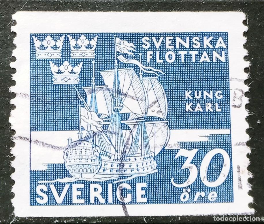 Sellos: SUECIA - IVERT 309 USADO - HOMENAJE A LA MARINA EL DE LA FOTO