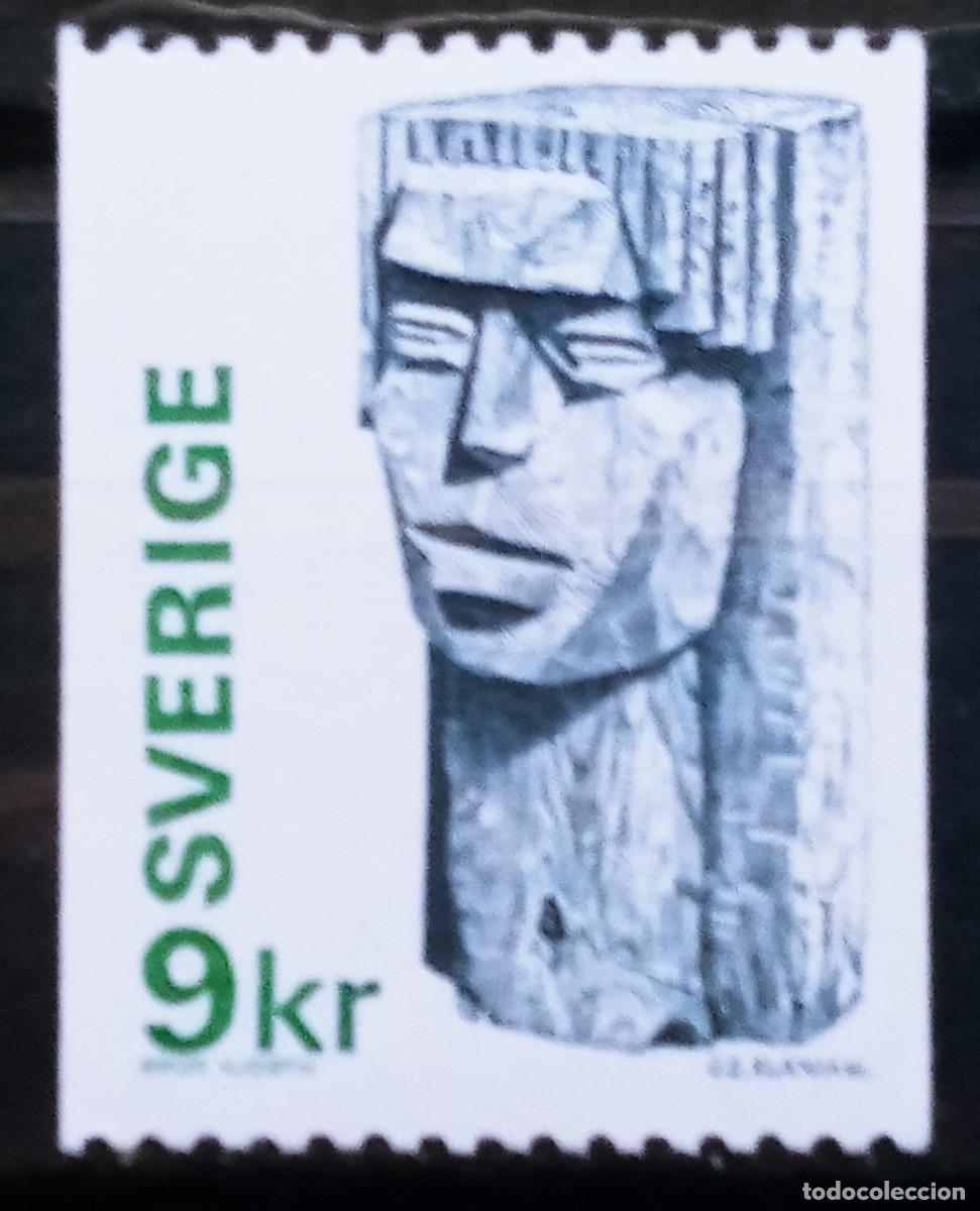 Sellos: SUECIA - IVERT 938 NUEVO ** - BASICA ESCULTURA EN MADERA DE BROR HJORTH EL DE LA FOTO