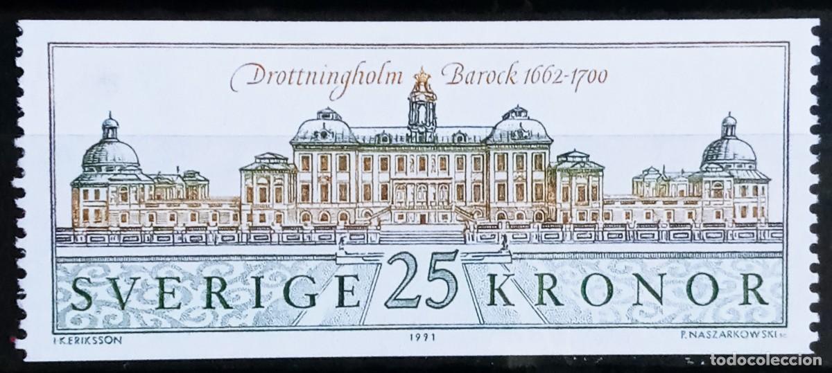 Sellos: SUECIA - IVERT 1644 NUEVOS ** - PALACIO DE DROTTNINGHOLM - A&Ntilde;O 1991