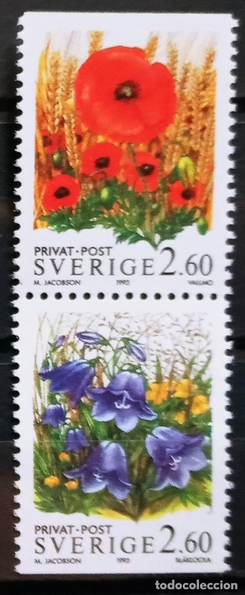 Sellos: SUECIA - IVERT 1764+1766 NUEVO ** SERIE FLORA FLORES SILVESTRES - A&Ntilde;O 1993