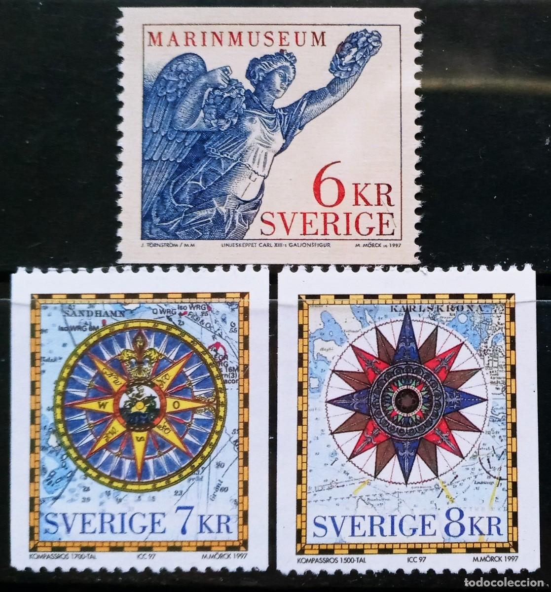 Sellos: SUECIA - IVERT 1988/90 NUEVOS ** LA MARINA ESTRELLAS DE LOS VIENTOS A&Ntilde;O 1977