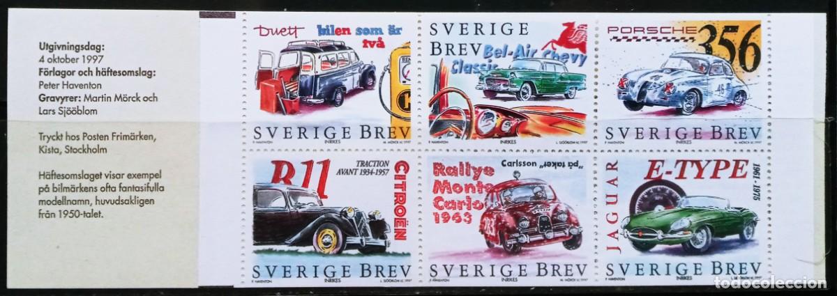 Sellos: SUECIA - IVERT 2001/06 CARNET C2001 NUEVOS ** COCHES CLASICO SERIE DIA DEL SELLO A&Ntilde;O 1977