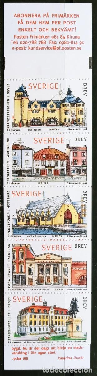Sellos: SUECIA - IVERT 2021/25 CARNET C2021 NUEVOS ** CASAS TIPICAS SUECAS A&Ntilde;O 1998