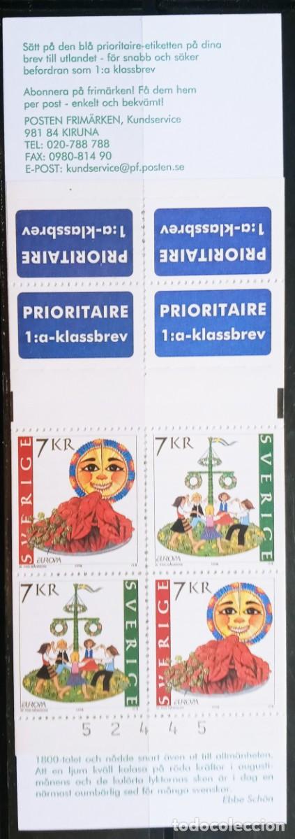Sellos: SUECIA - IVERT 2041/42 CARNET C2041 NUEVOS ** EUROPA CEPT 1998 FIESTAS NACIONALES
