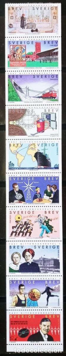 Sellos: SUECIA - IVERT 2053/62 NUEVOS ** EL SIGLO XX RELIZACIONES 1&ordf; SERIE A&Ntilde;O 1998