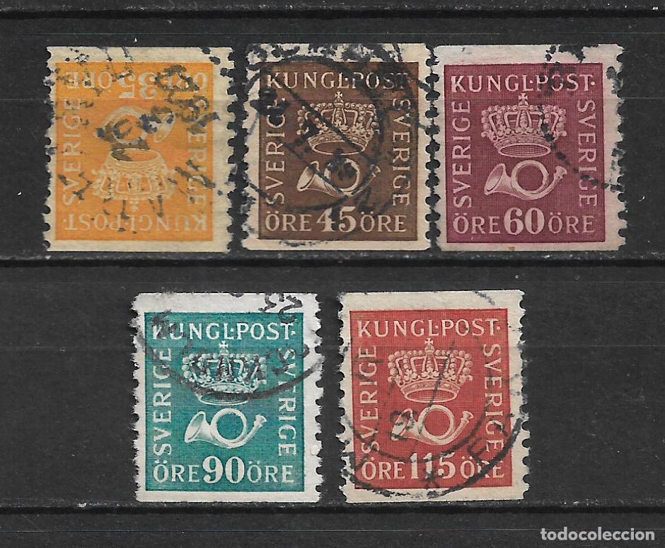 Sellos: suecia 1920-34 lote 5 sellos usado - 17/25