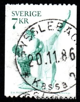 Sellos: Suecia. Ballet. Romeo y Julieta. 1975 YT-904 S. Completa. usado