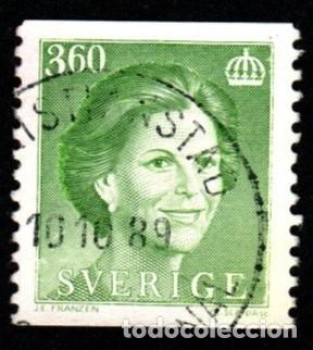 Sellos: Suecia. Reina Silvia. 1987 YT-1404. usado