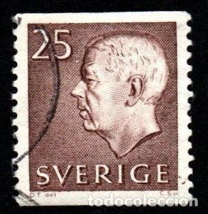 Sellos: Suecia. Rey Gustavo VI. 1961-568 YT-463 usado