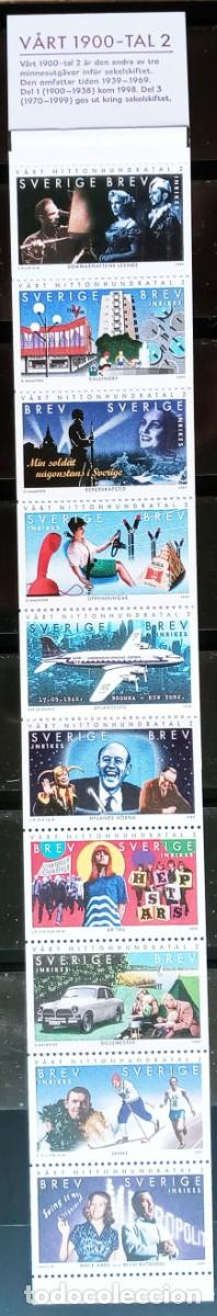 Sellos: SUECIA - IVERT 2084/93 CARNET C2884 NUEVOS ** EL SIGLO XX RELIZACIONES 2&ordf; SERIE A&Ntilde;O 1999