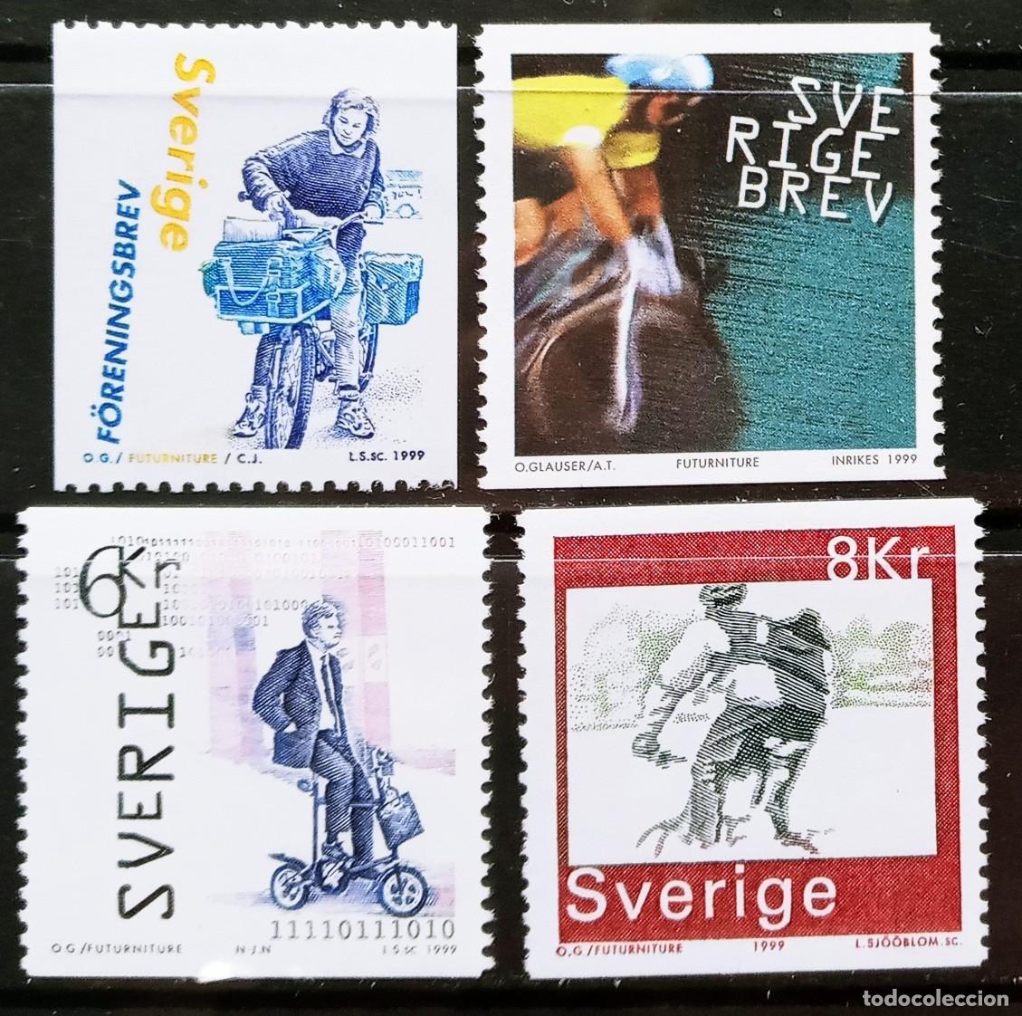 Sellos: SUECIA - IVERT 2100/03 NUEVO ** BICICLETAS A&Ntilde;O 1999