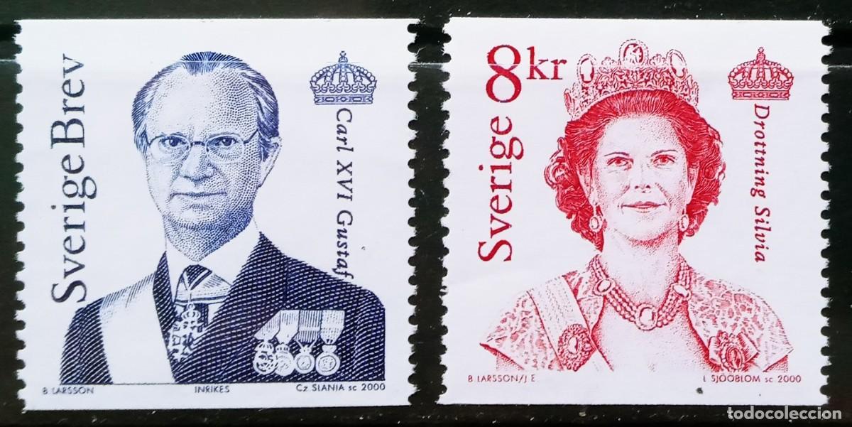 Sellos: SUECIA - IVERT 2163/64 NUEVOS ** SERIE BASICA A&Ntilde;O 2000