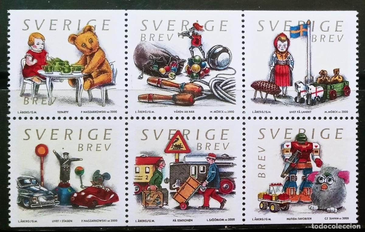 Sellos: SUECIA - IVERT 2178/83 NUEVOS ** JUGUETES A&Ntilde;O 2000