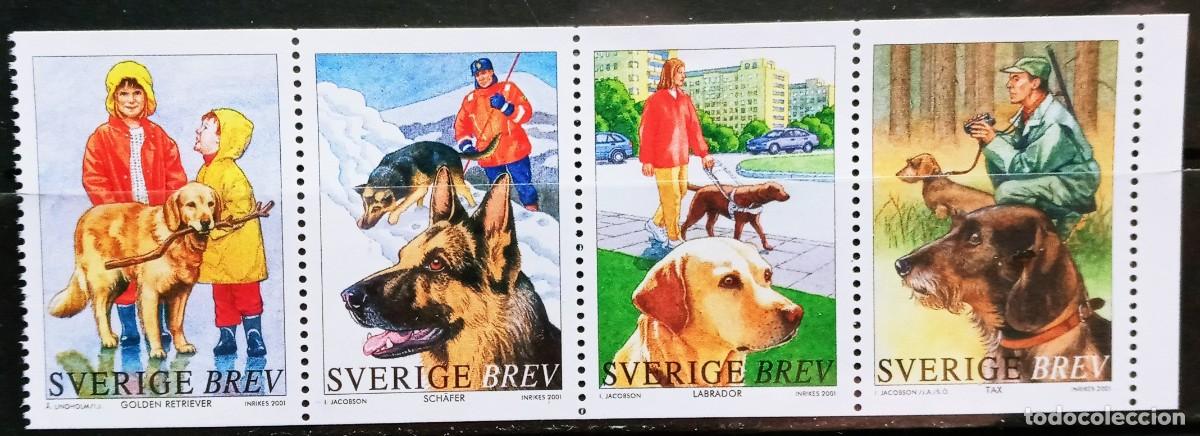 Sellos: SUECIA - IVERT 2191/94 NUEVOS ** SERIE DE FAUNA PERROS A&Ntilde;O 2001
