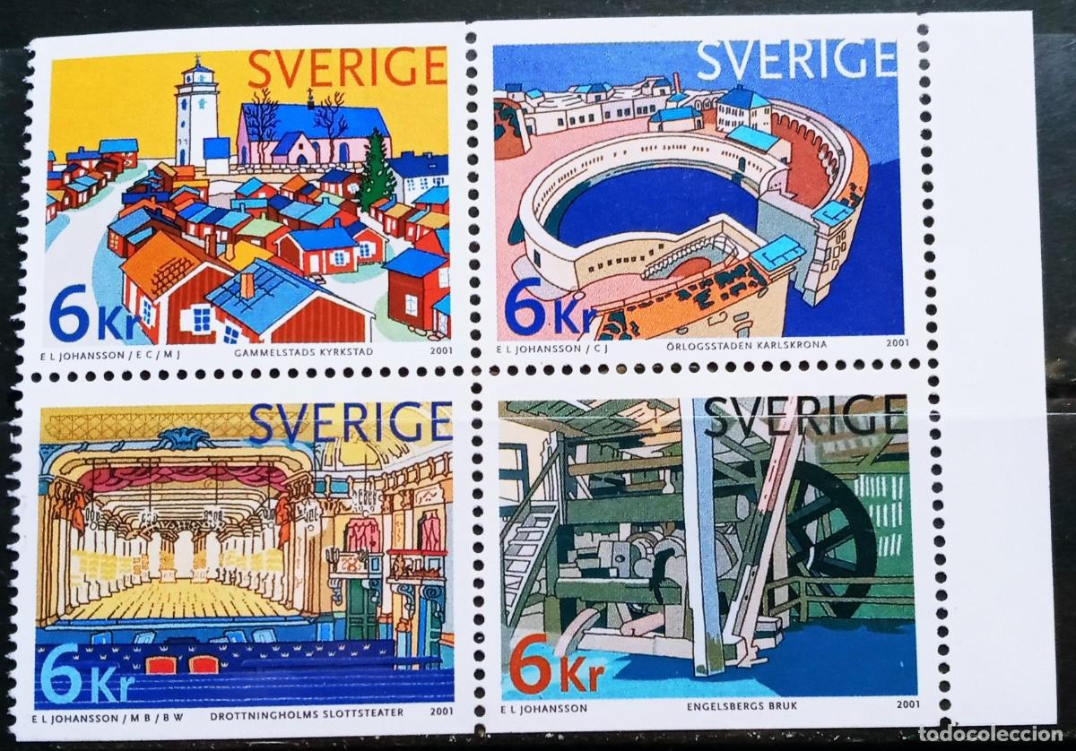 Sellos: SUECIA - IVERT 2197/00 NUEVOS ** PATRIMONIO MUNDIAL 1&ordf; SERIE A&Ntilde;O 2001