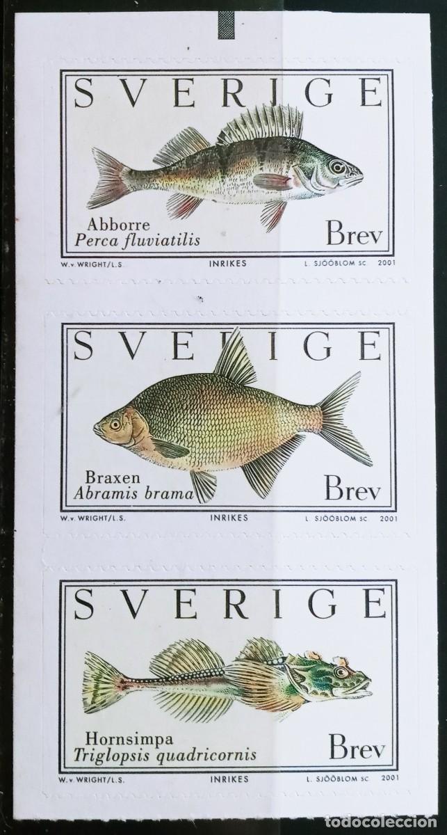 Sellos: SUECIA - IVERT 2227/29 NUEVOS ** SERIE FAUNA PECES A&Ntilde;O 2001