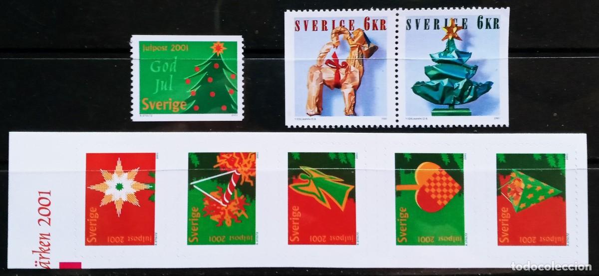 Sellos: SUECIA - IVERT 2240/47 NUEVOS ** SERIE NAVIDA A&Ntilde;O 2001 DECORACIONES NAVIDE&Ntilde;AS