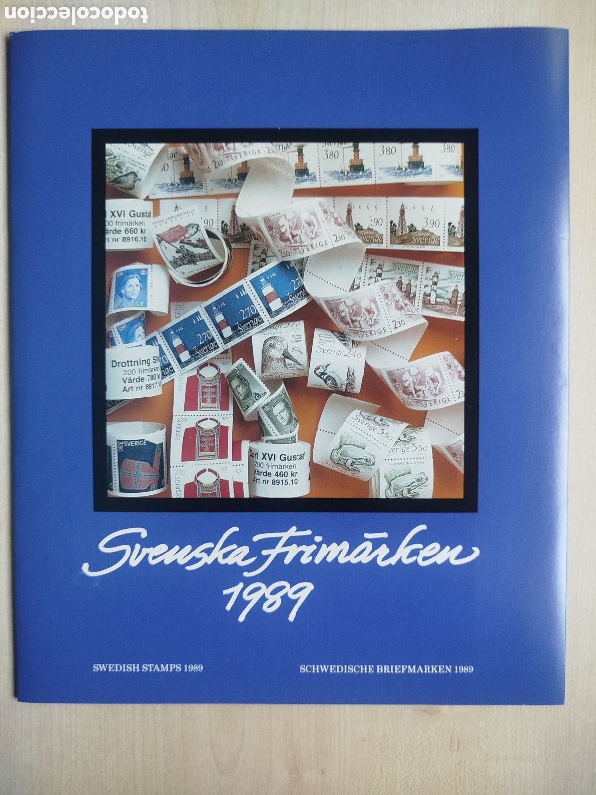 Sellos: Libro Anuario Filat&eacute;lico Suecia 1989 - Svenska Frim&auml;rken - Con Sellos Nuevos MNH