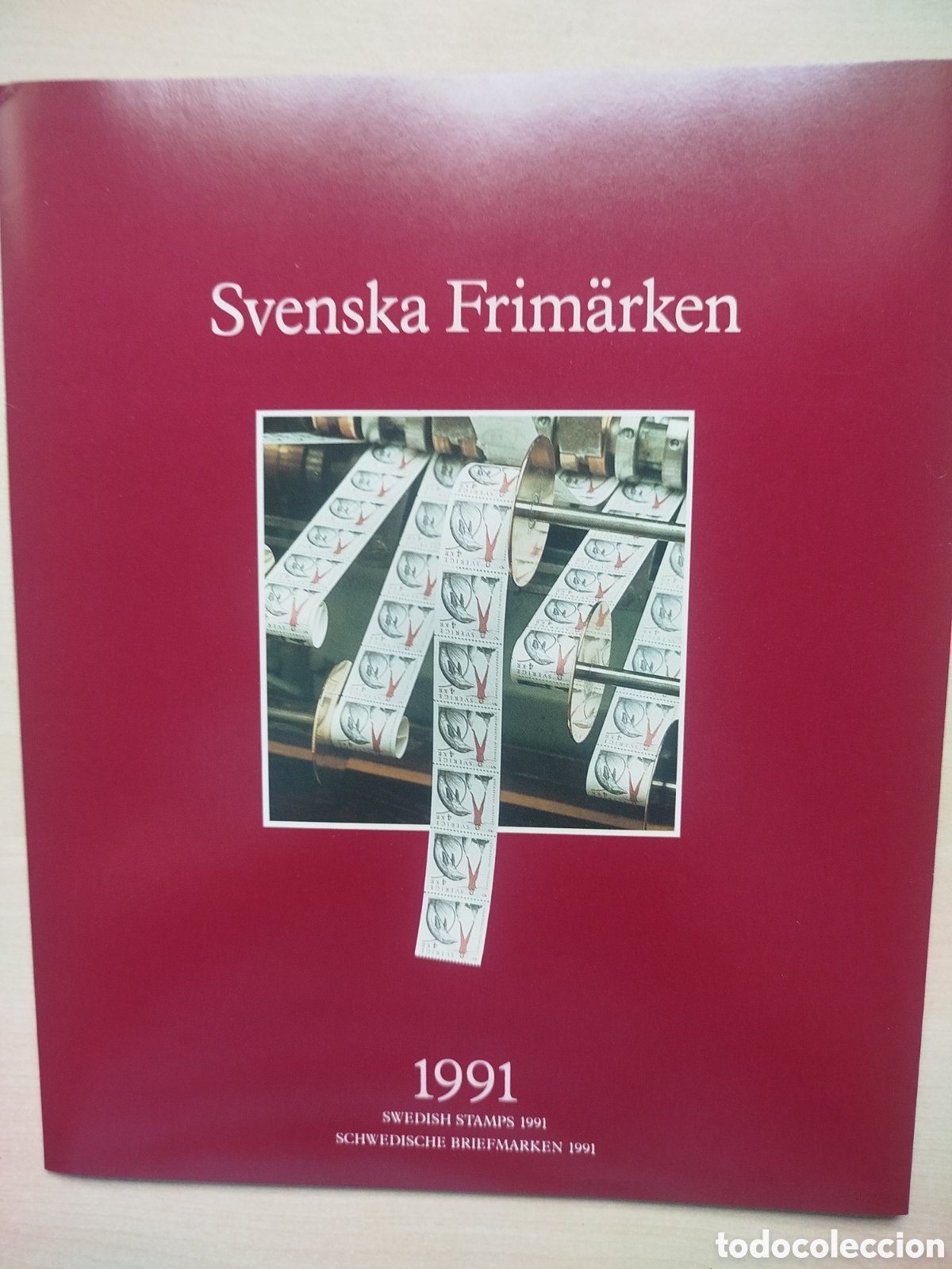Sellos: Libro Anuario Filat&eacute;lico Suecia 1991 - Svenska Frim&auml;rken - Con Sellos Nuevos MNH