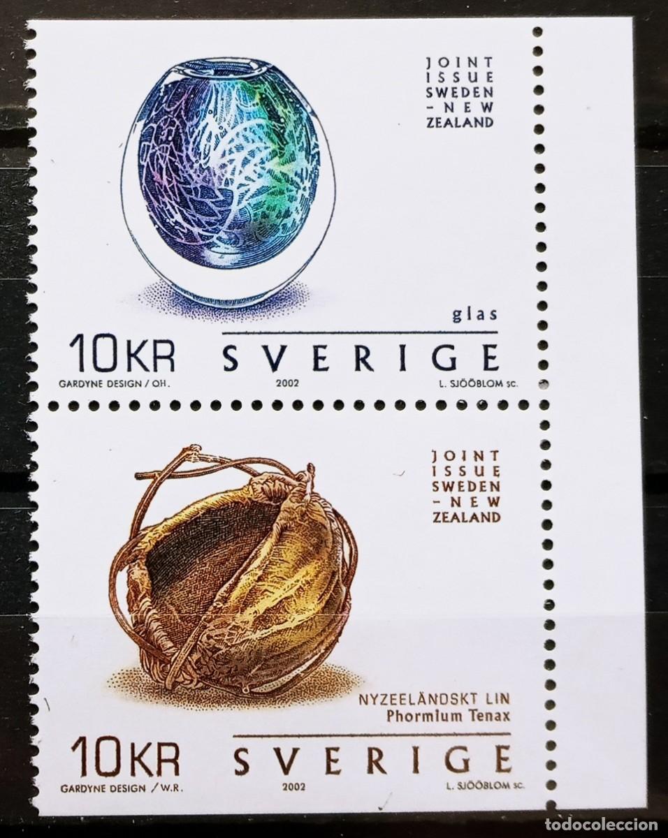 Sellos: SUECIA - IVERT 2279/80 NUEVOS ** ARTE Y ARTESANIA EMISION COMJUNTA CON NUEVA ZELANDA A&Ntilde;O 2002