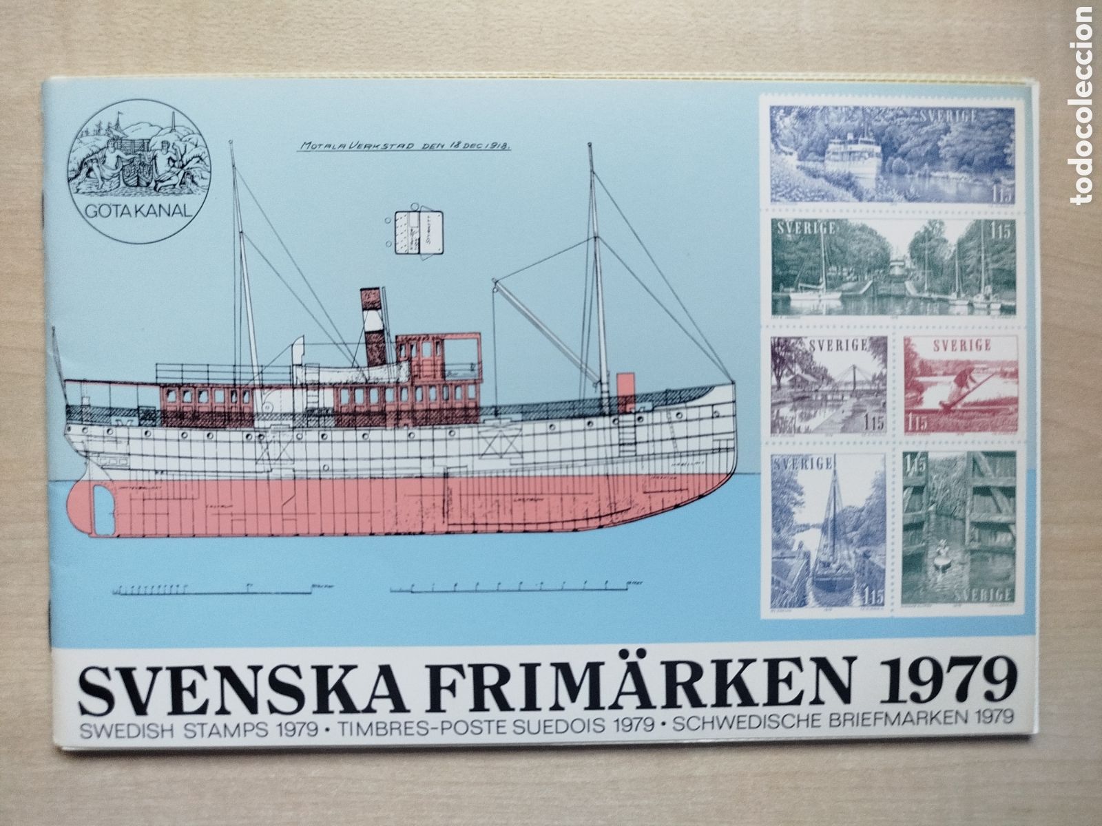 Sellos: Suecia 1979. Libro / Pack Anuario Oficial Completo - Svenska Frim&auml;rken MNH