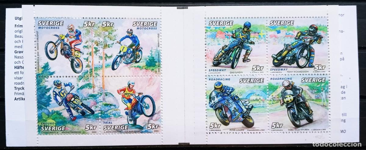 Sellos: SUECIA - IVERT 2296/03 CARNET C2296 NUEVOS ** MOTOCICLISMO A&Ntilde;O 2002