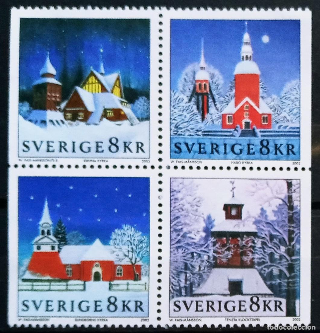 Sellos: SUECIA - IVERT 2303/07 NUEVOS ** NAVIDAD A&Ntilde;O 2002