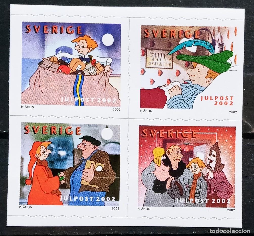 Sellos: SUECIA - IVERT 2308/11 NUEVOS ** NAVIDAD II A&Ntilde;O 2002