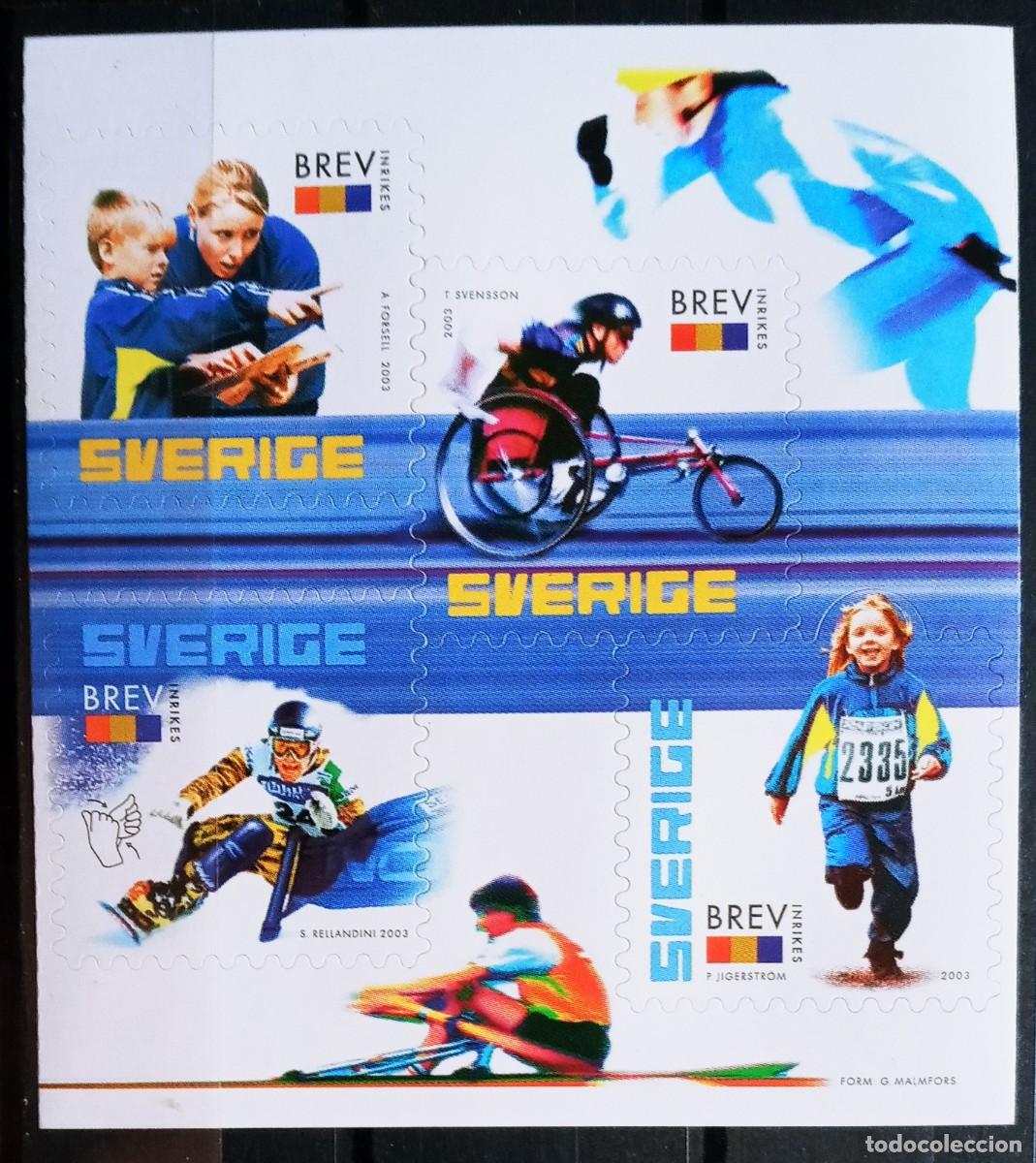 Sellos: SUECIA - IVERT 2313/16 NUEVOS ** CENTENARIO FEDERACION SUECA DE DEPORTES A&Ntilde;O 2003