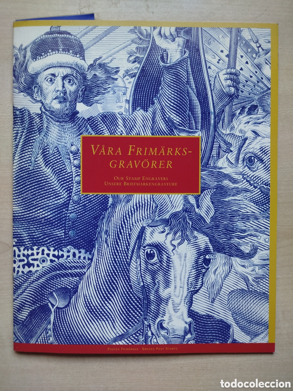 Sellos: Libro Set Oficial Suecia 1994 - V&aring;ra Frim&auml;rksgrav&ouml;rer (Grabadores de Sellos) Con Sellos MNH Slania