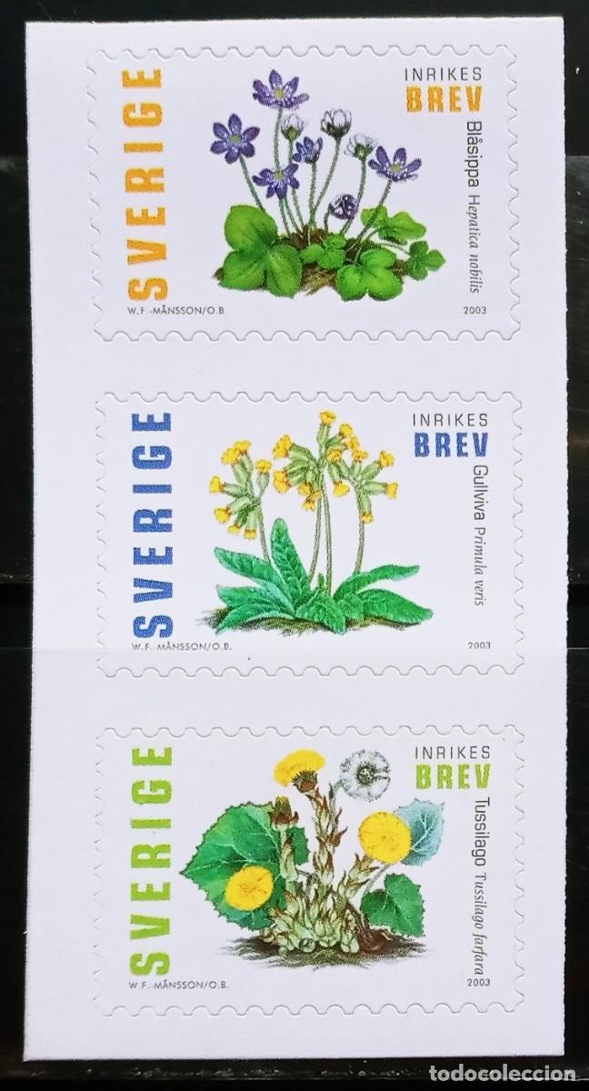 Sellos: SUECIA - IVERT 2325/27 NUEVOS ** - SERIE FLORA FLORES DE PRIMAVERA A&Ntilde;O 2003