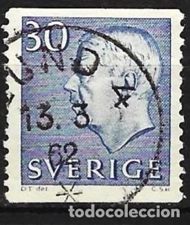 Sellos: Suecia 1961 - Mi 470A - YT 464 - Rey Gustavo VI Adolphe