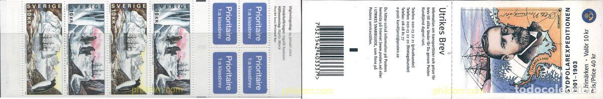 Sellos: 1986 MNH SUECIA 2002 EXPEDICIONES SUECAS AL POLO SUR
