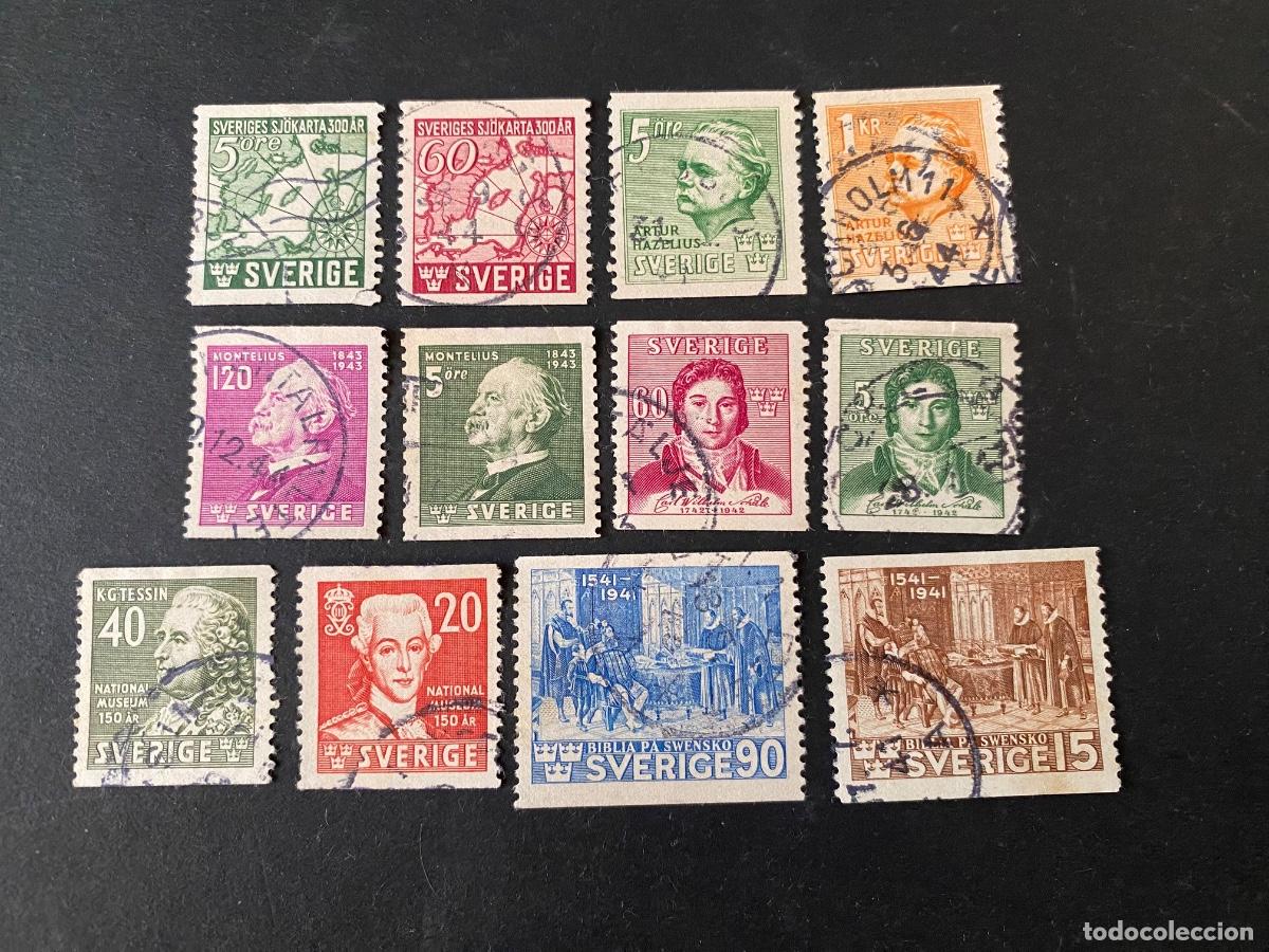 Sellos: Suecia, lote de 6 series completas