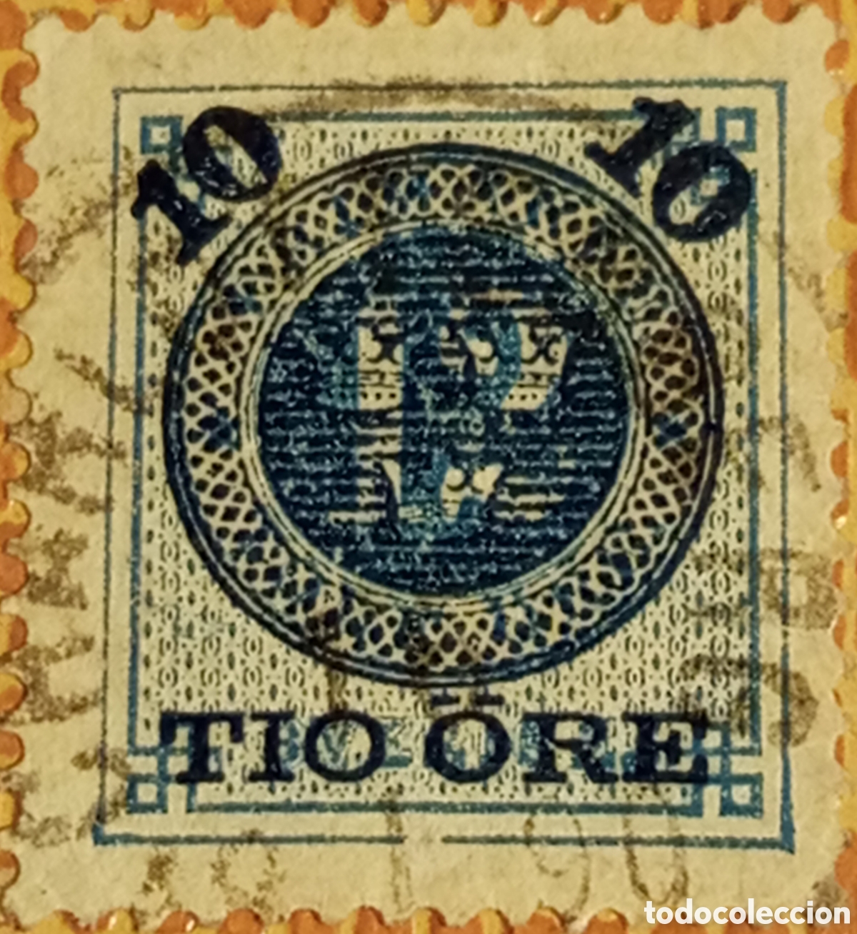 Sellos: Sellos de Suecia de 1889: 10 &Aring; sobre 12 &Aring; azul. Usados.