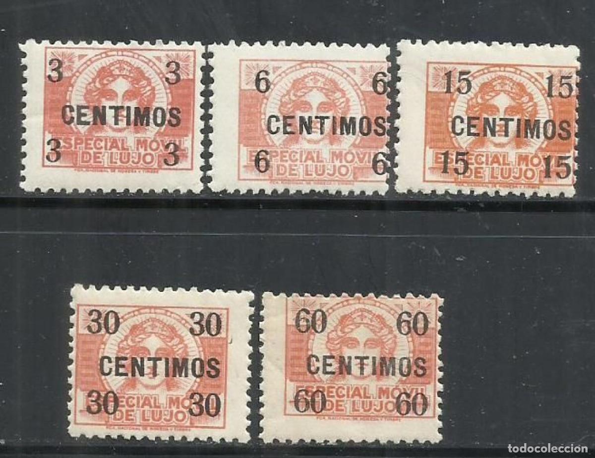 Sellos: Q507P-SELLOS FISCALES REP&Uacute;BLICA 1935 18,00&euro; ESPECIAL MOVIL LUJO NUEVOS MNH**CORONA MURAL REPUBLICA