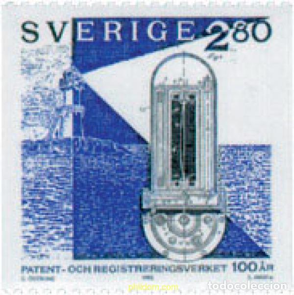 Sellos: 112983 MNH SUECIA 1992 CENTENARIO DE LA OFICINA NACIONAL DE PATENTES
