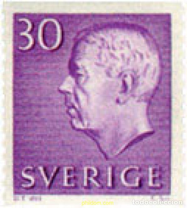 Sellos: 793636 MNH SUECIA 1962 REY GUSTAVO VI ADOLFO