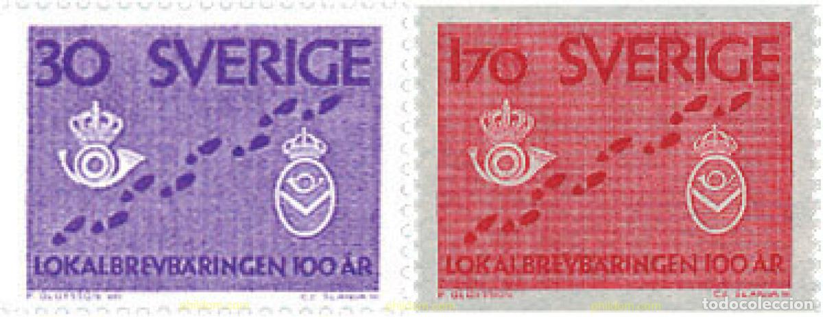 Sellos: 107692 MNH SUECIA 1962 CENTENARIO DE LA DISTRIBUCION POSTAL URBANA