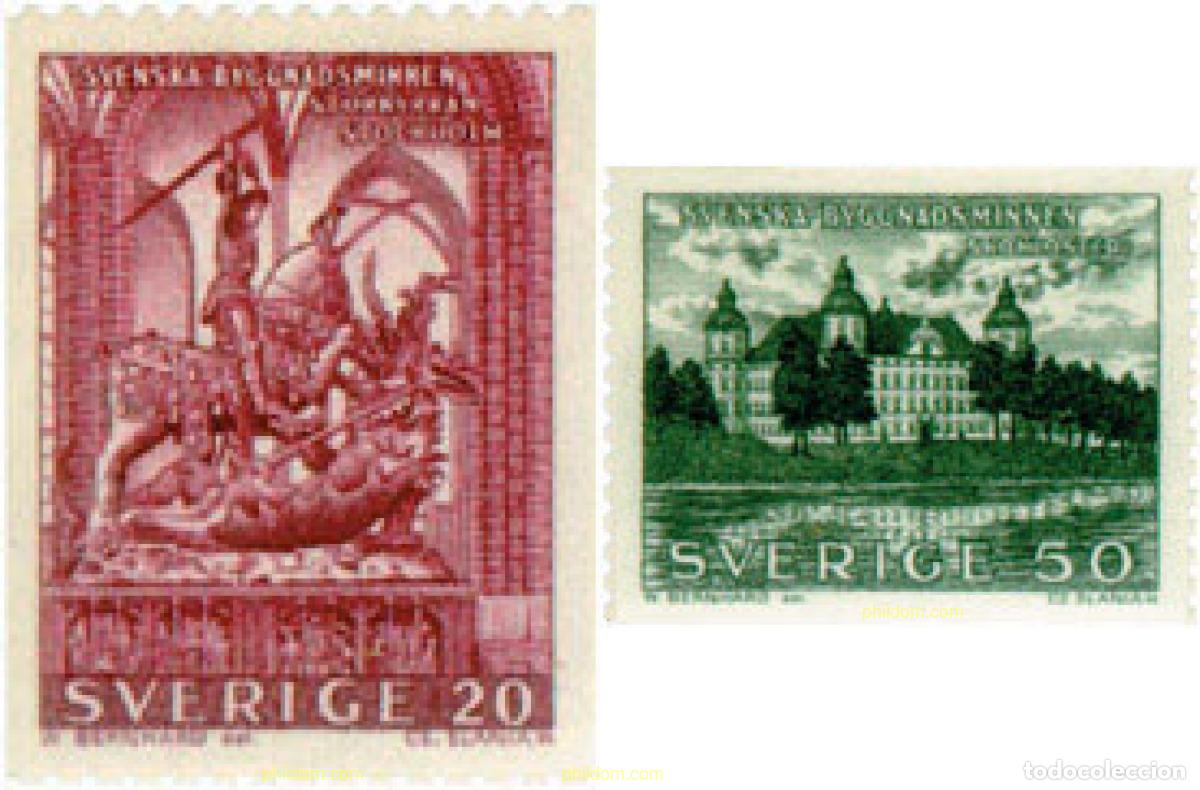 Sellos: 107752 MNH SUECIA 1962 MONUMENTOS NACIONALES