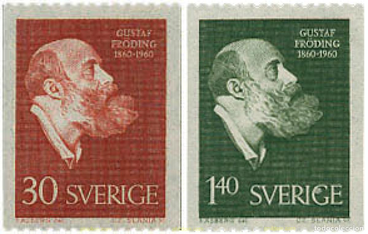 Sellos: 107563 MNH SUECIA 1960 CENTENARIO DEL NACIMIENTO DE GUSTAF FRODING