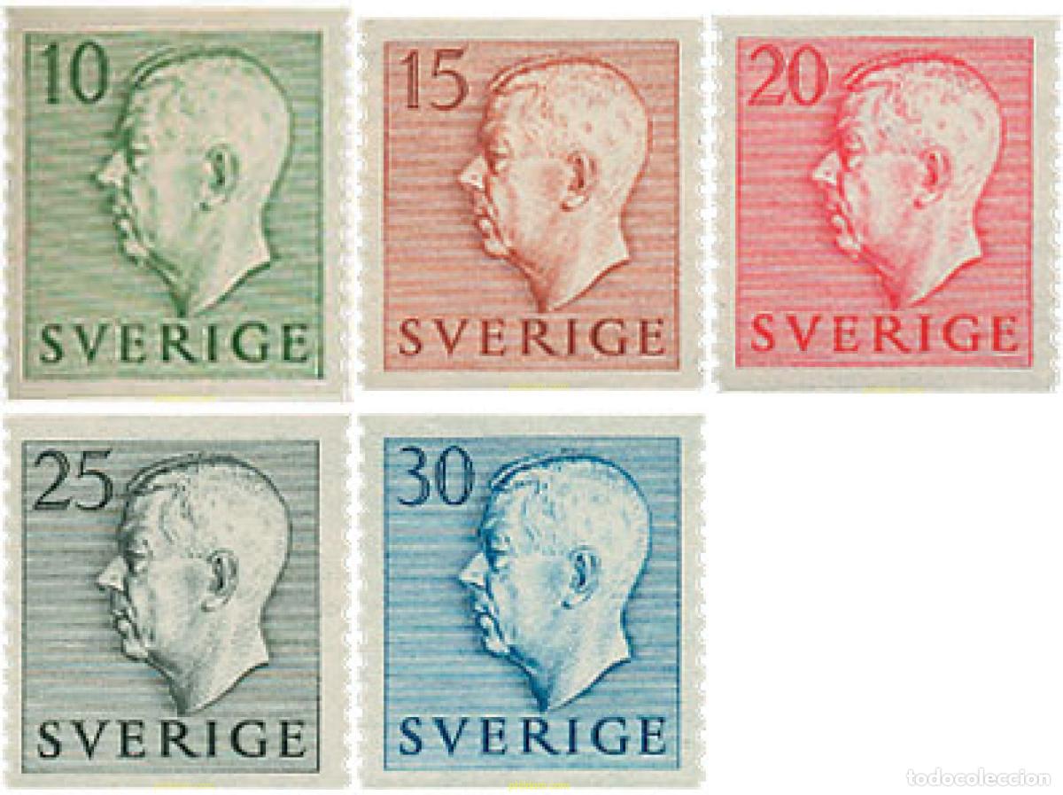 Sellos: 107243 MNH SUECIA 1951 REY GUSTAVO VI ADOLFO